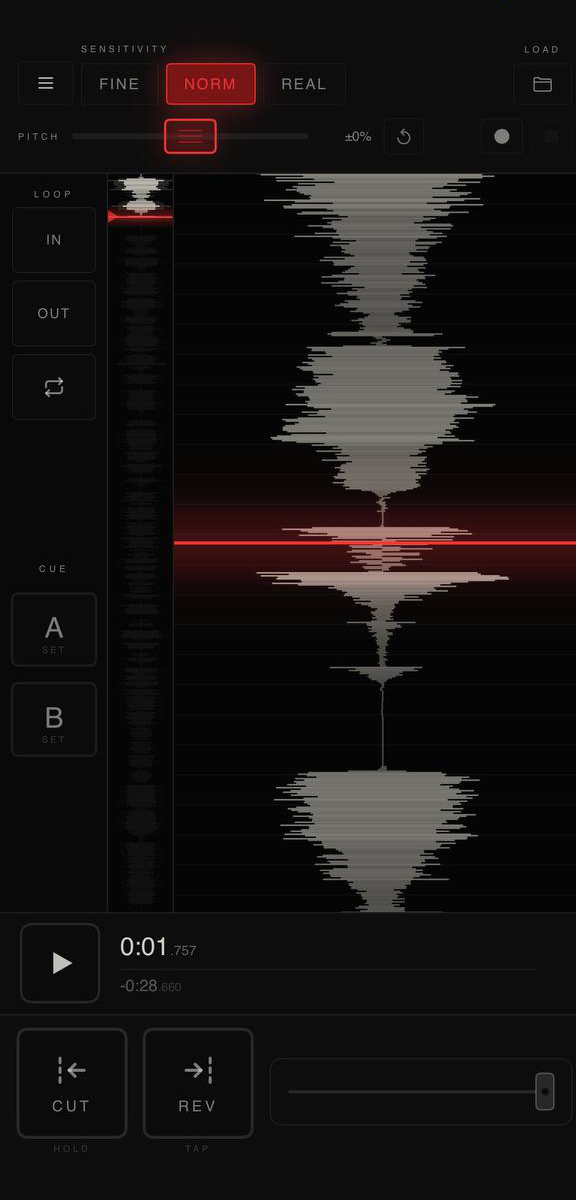 VinylScratch app interface